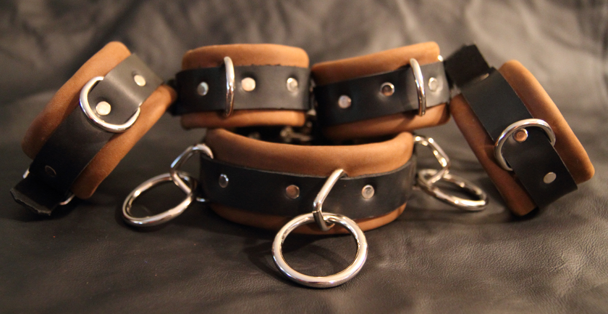 Soft leather restraint cuffs